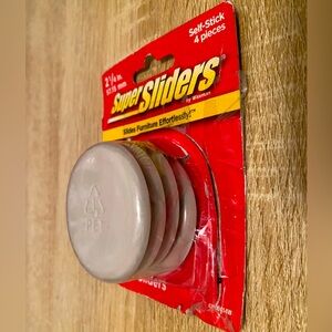 Waxman 4pk 4 Self-Stick 2-1/4” 1pk of 4 Furniture Sliders - Open Box Excellent C